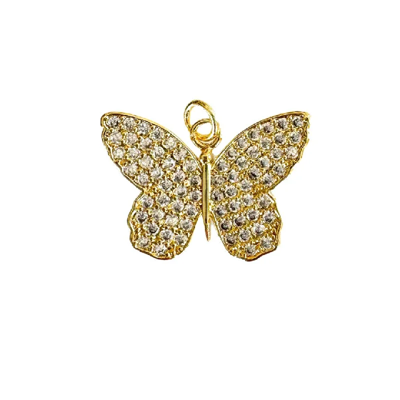 Exclusive Jewelry Sale – Shine For Less Zircon Butterfly  Charm For Charm Necklace & Bracelet